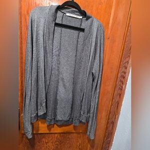 Michael Stars Charcoal Open-Front Cardigan